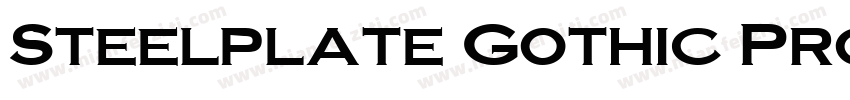 Steelplate Gothic Pro字体下载字体转换